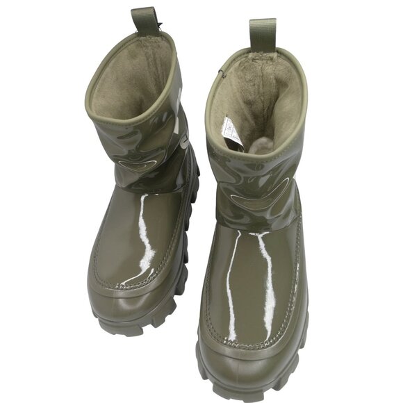UGG Classic Brella Mini Boot Olive Green Size 6 - Picture 1 of 8